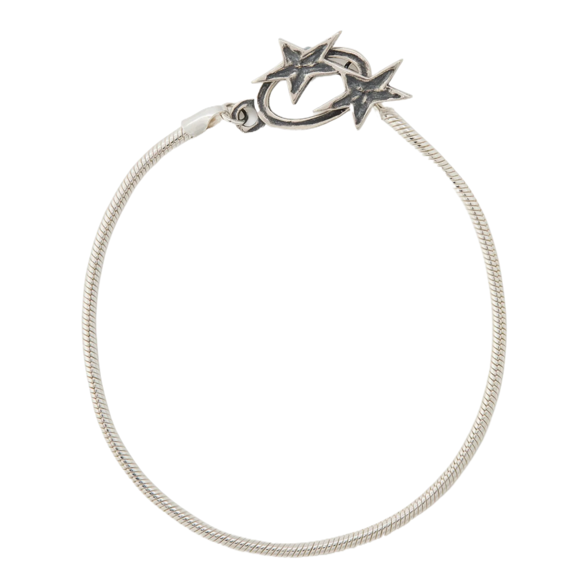 Icon Clasp sterling silver-plated bracelet