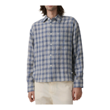 Juan Blue Check Linen Shirt