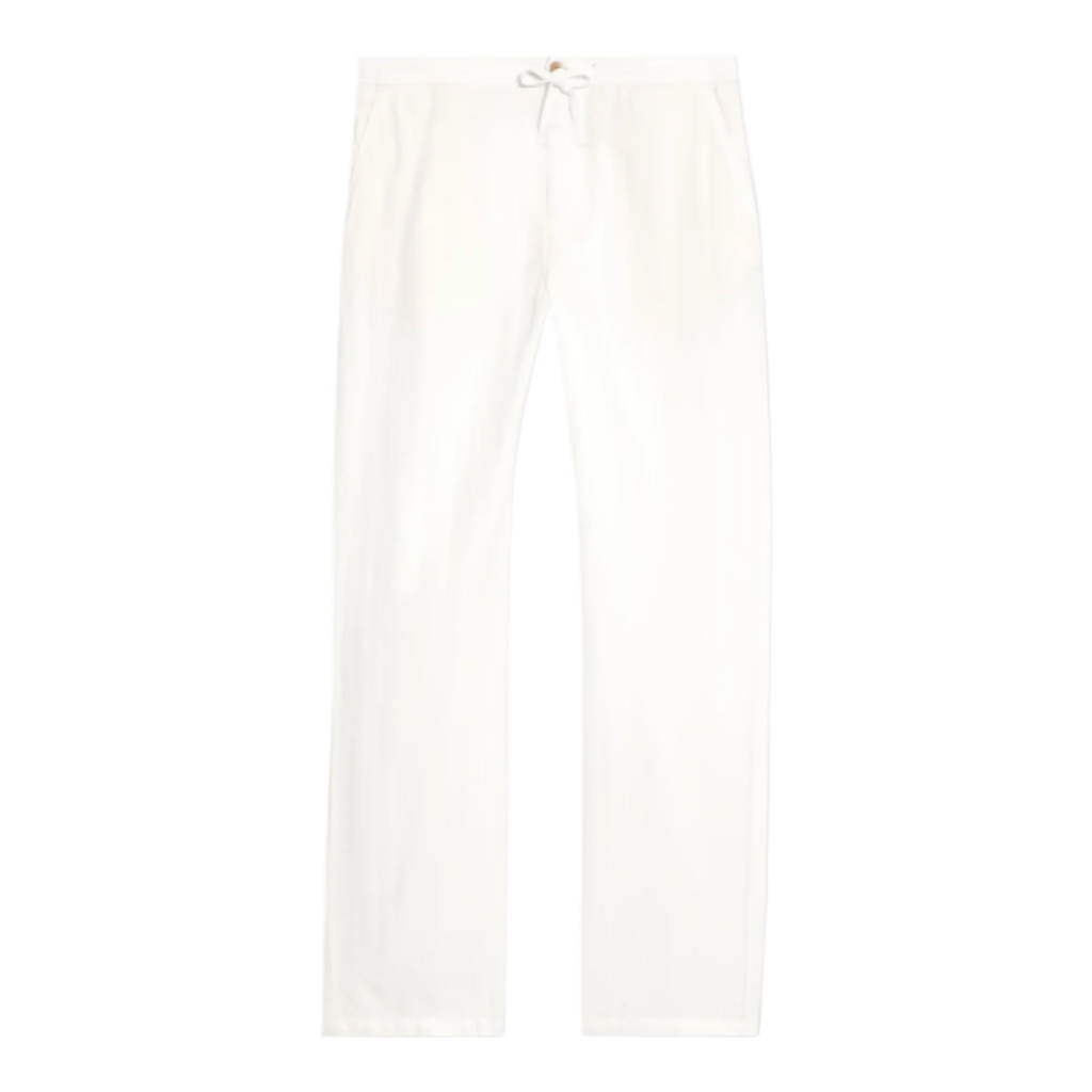Mendes striped lyocell, linen and cotton-blend pants