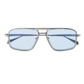 Earl Aviator-Frame Titanium Sunglasses