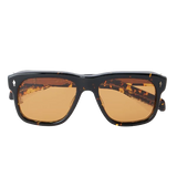 Yves Square-Frame Tortoiseshell Acetate Sunglasses