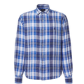 Blue Check Linen Shirt