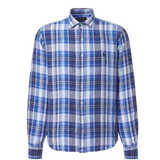Blue Check Linen Shirt
