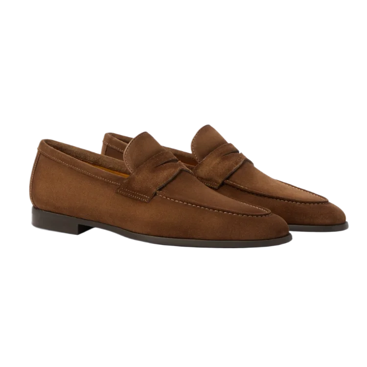 Diezma II Brown Suede Loafers