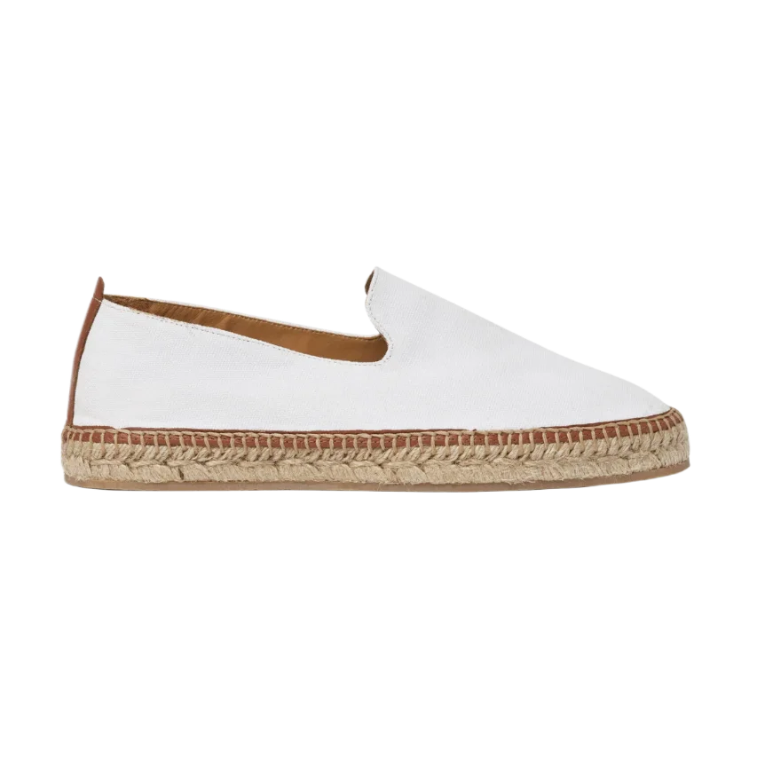 Martin White Canvas Espadrilles