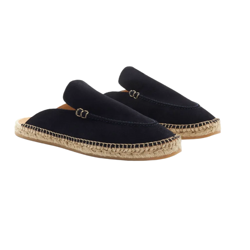 Manuel Blue Suede Espadrilles