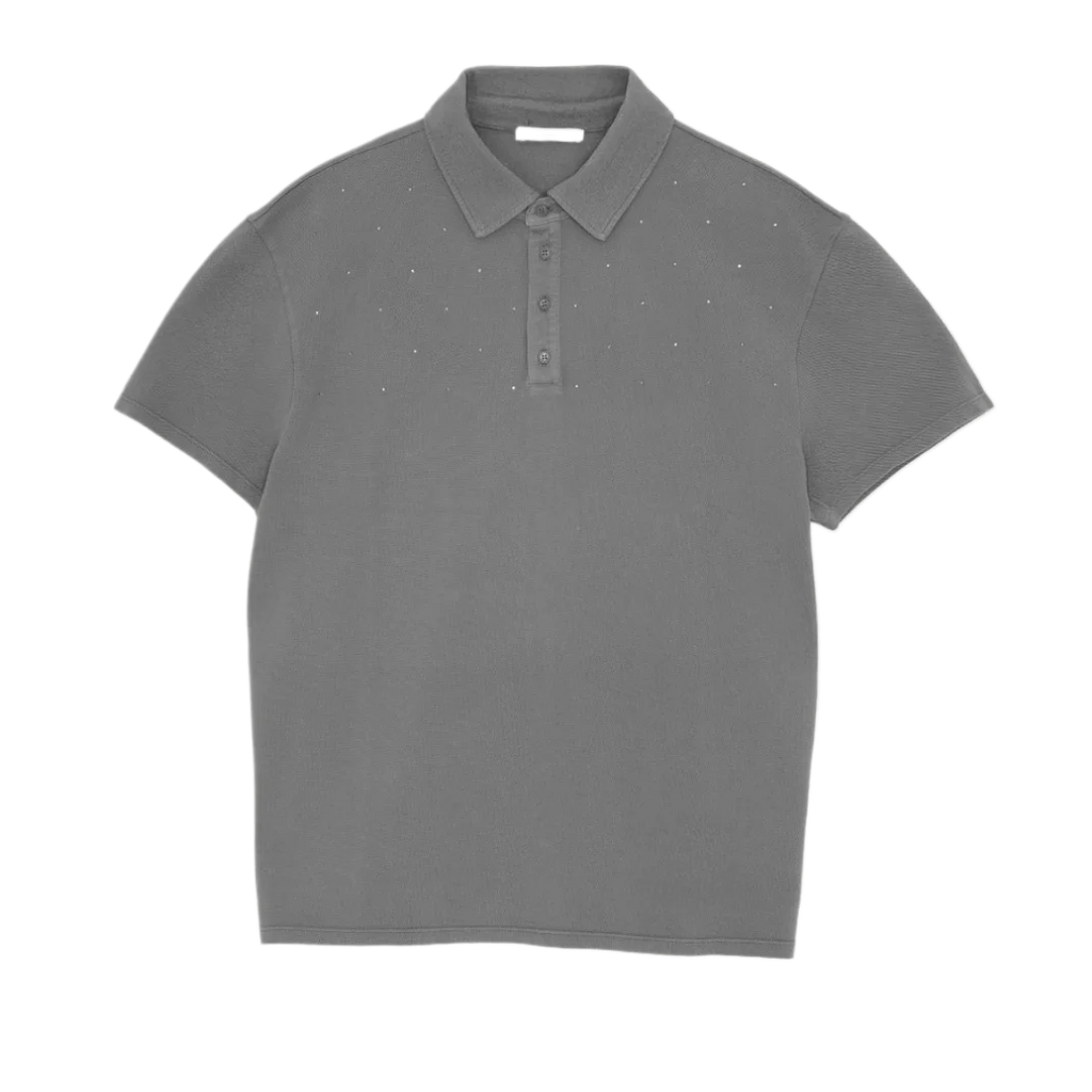 No 2932 / Strip Piqué Polo Shirt