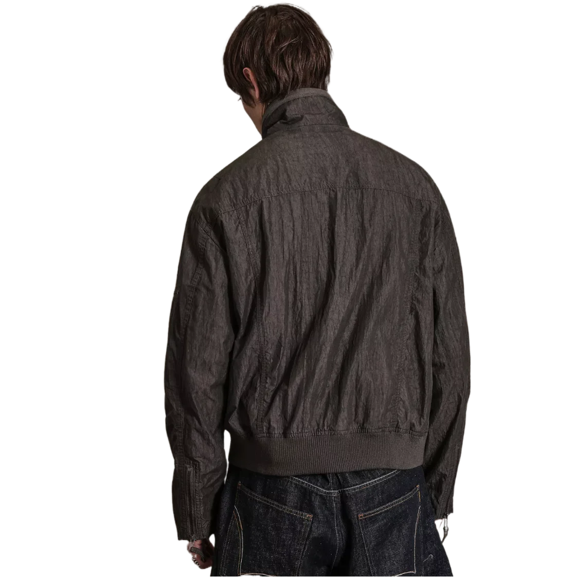 Archivis Buckled Funnel Neck Nylon Jacket