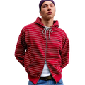 Mini Stripe Zip-Through Hoodie