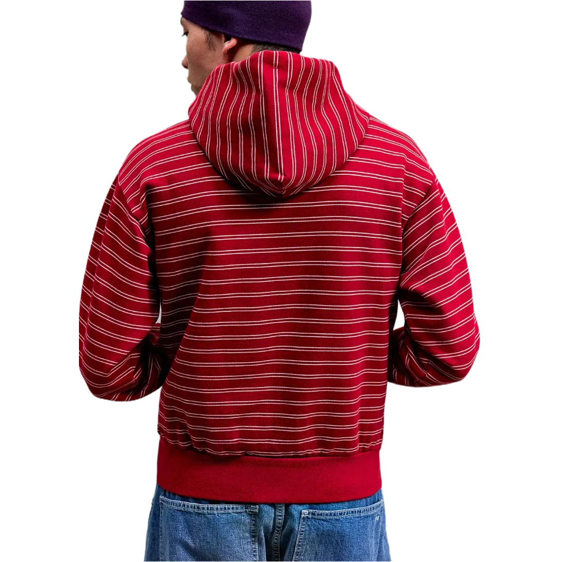 Mini Stripe Zip-Through Hoodie