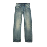 Anti Unisex Low Waist Regular Straight Jeans