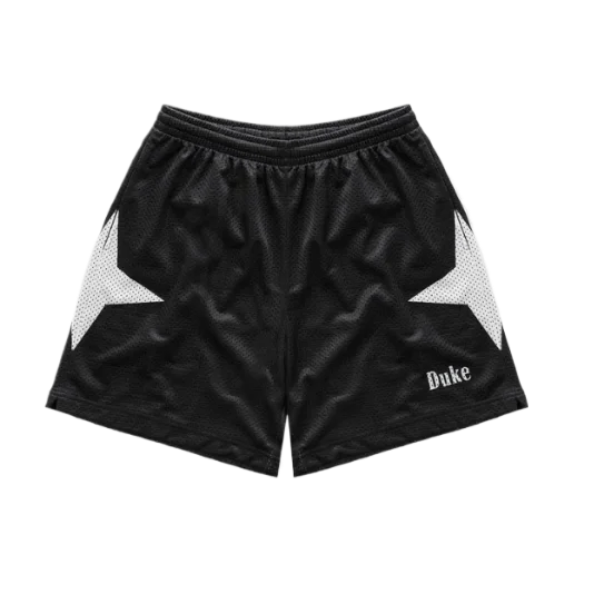 Duke Plus Black + White Shorts