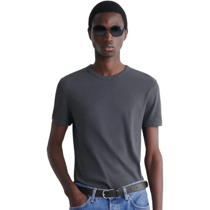 Slim Ribbed Cotton T-Shirt