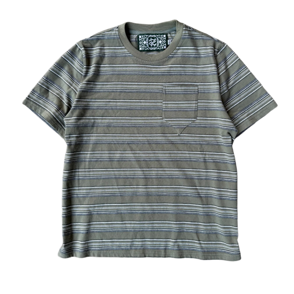 Moss Striped Tee