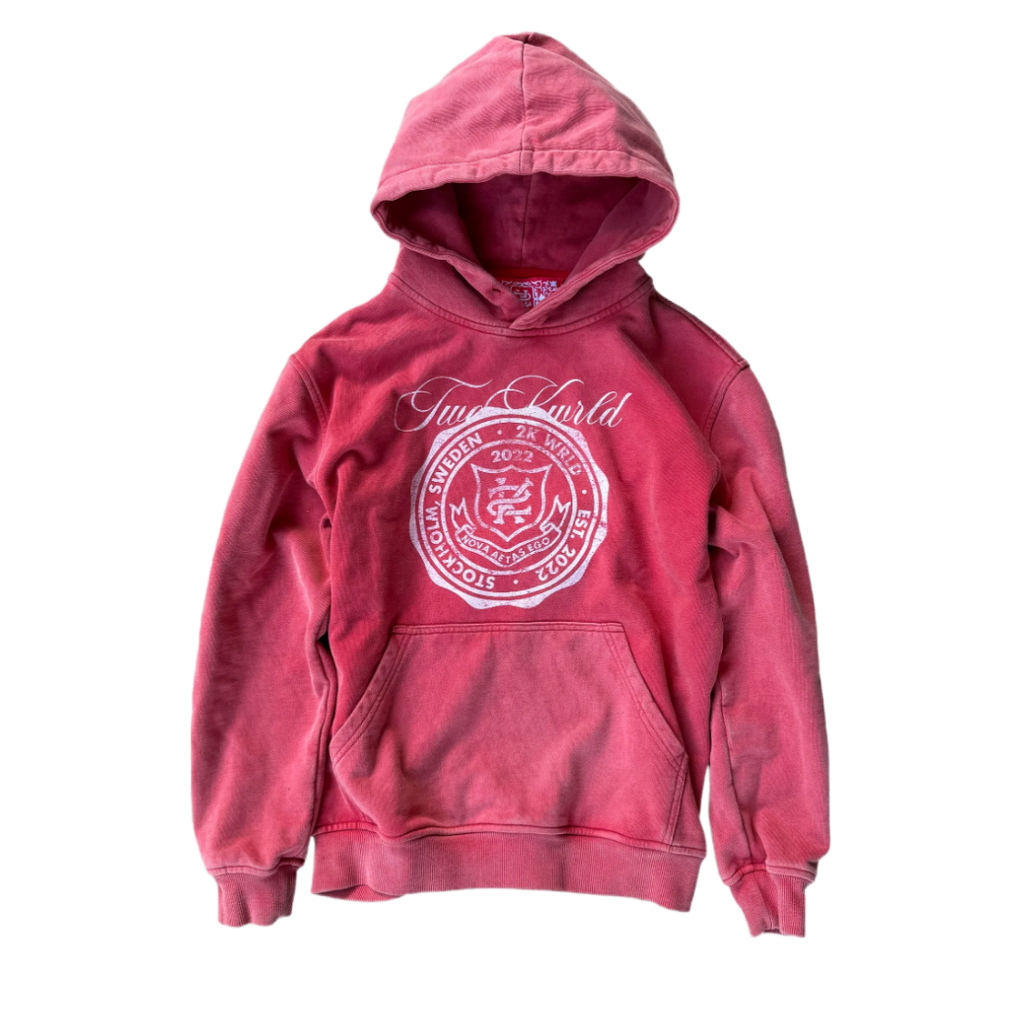 Coral Washed Hoodie