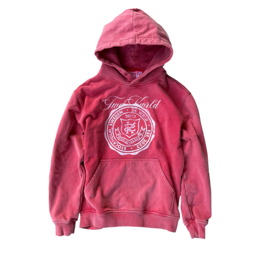 Coral Washed Hoodie