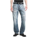 SPACE MID WAIST RELAXED STRAIGHT JEANS