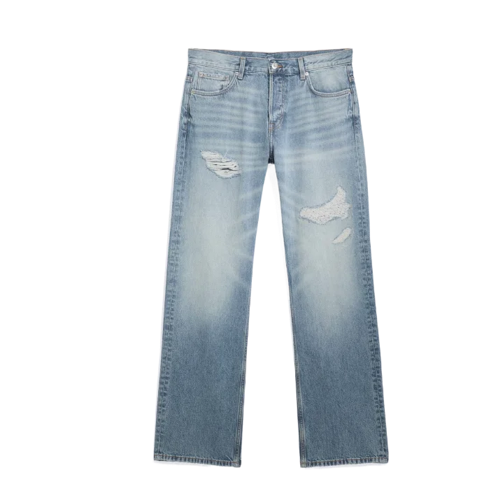 SPACE MID WAIST RELAXED STRAIGHT JEANS