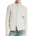 Relaxed Knitted Zip Cardigan