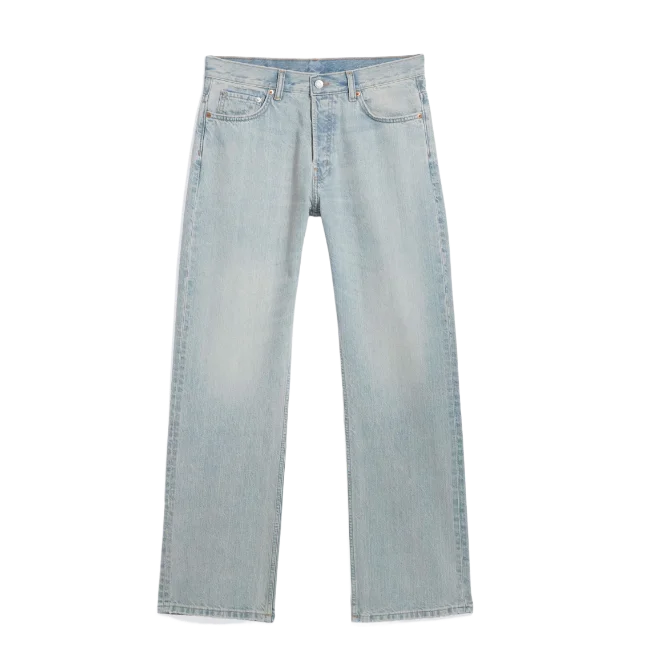 Space Mid Waist Relaxed Straight Jeans