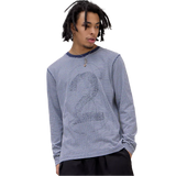 UO Exclusive Navy 62 Striped Long Sleeve T-Shirt