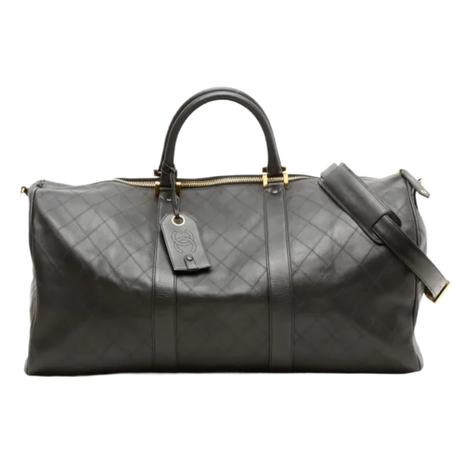 Diamond Stitch Quilted Weekend Bag