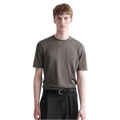 Silk and Cotton Contrast Edge T-Shirt