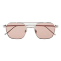 Pasha Aviator-Style Silver-Tone Sunglasses