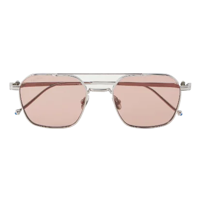 Pasha Aviator-Style Silver-Tone Sunglasses