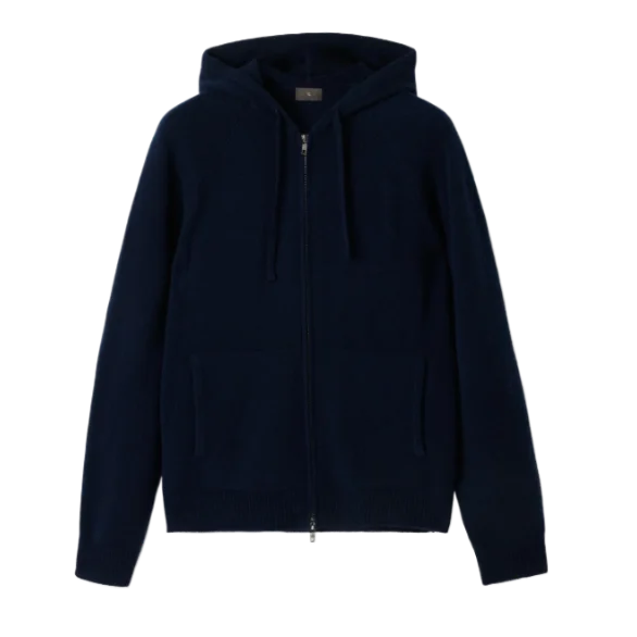 Men's Cashmere Zip Hoodie