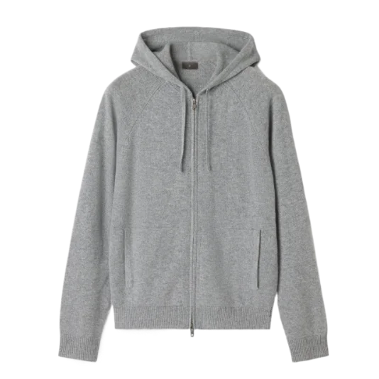 Men's Cashmere Zip Hoodie