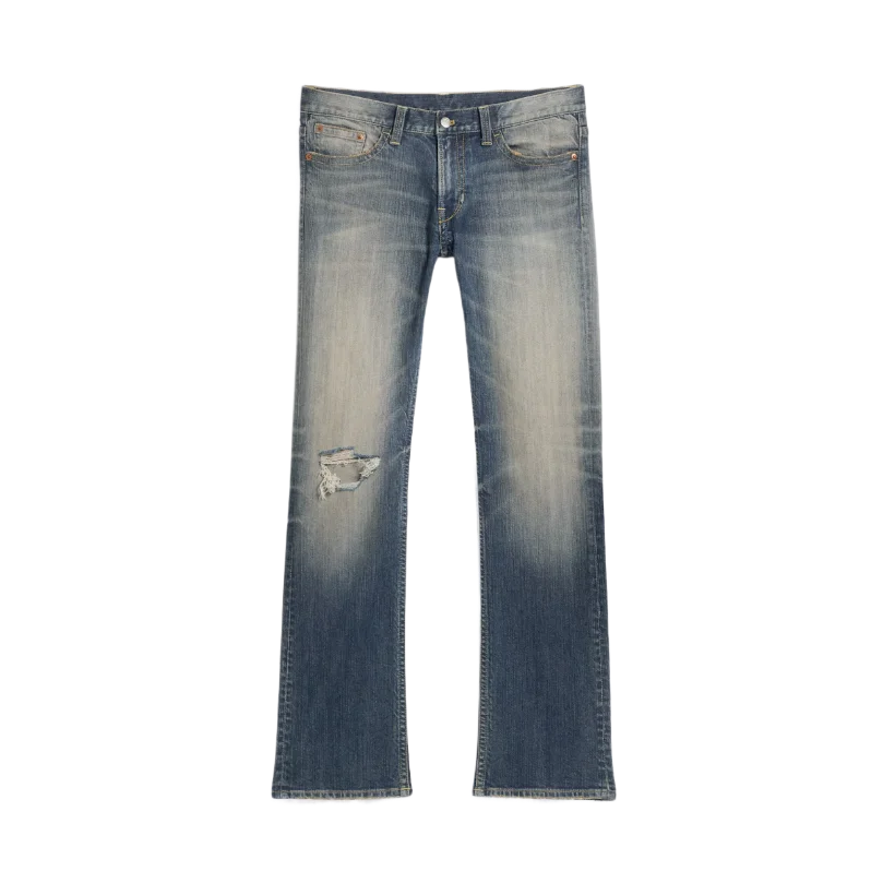 STRUGGLE LOW WAIST SLIM BOOTCUT JEANS