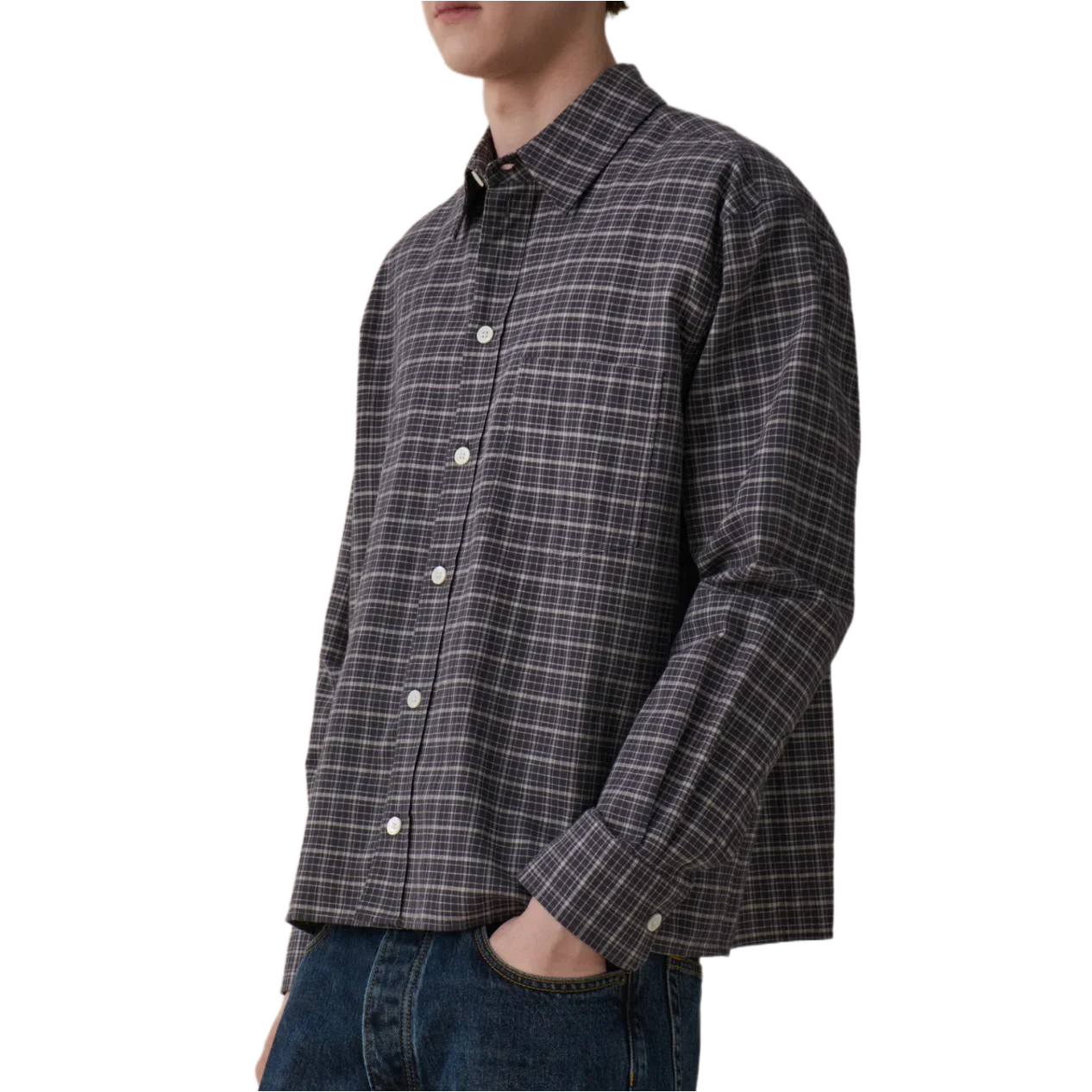 Juan Anthracite Check Pants