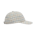 Seersucker Baseball Cap Beige Checked