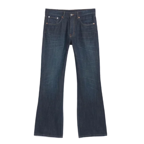 Mercury Mid Rise Relaxed Bootcut Jeans Bounty Blue Dark Blue
