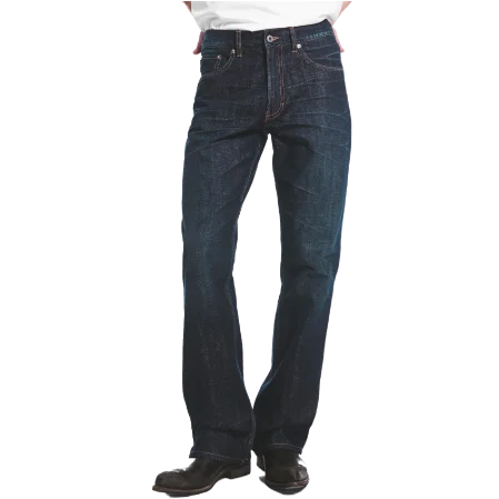 Mercury Mid Rise Relaxed Bootcut Jeans Bounty Blue Dark Blue