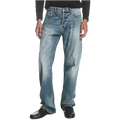 Space Mid-Rise Relaxed Straight Stirrup Jeans Blue