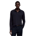 Fine-knit polo shirt
