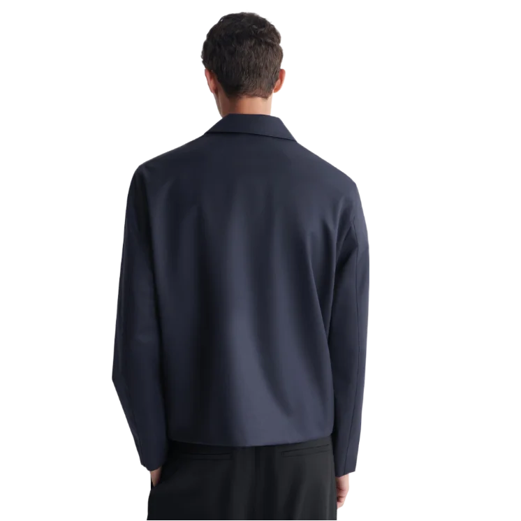 Tailored Wool Jacket with Zipper