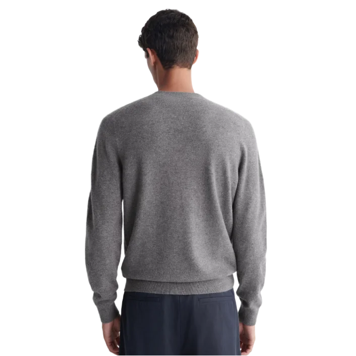 Cashmere Crew-Neck Jumper Grey Melange