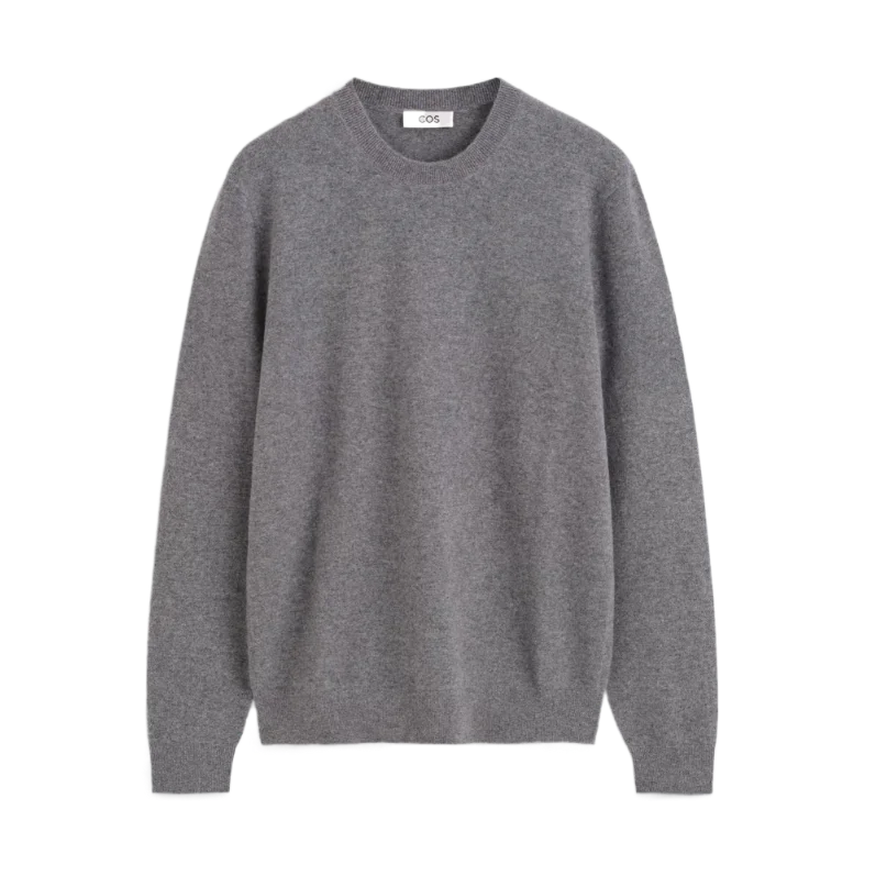Cashmere Crew-Neck Jumper Grey Melange