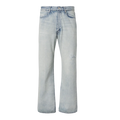 Faded Wide-Leg Jeans