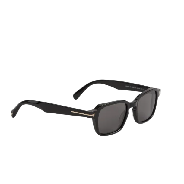 Square-frame sunglasses with T logo