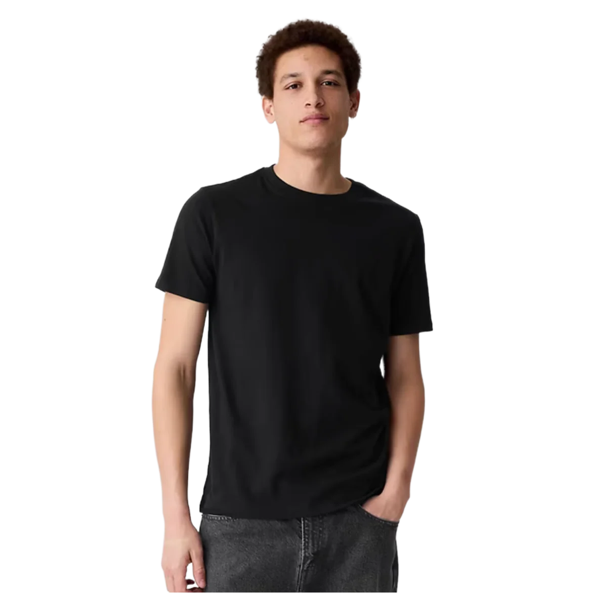 Black Everyday Soft Crew Neck T-Shirt