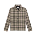 Checked Wool-Blend Flannel Overshirt