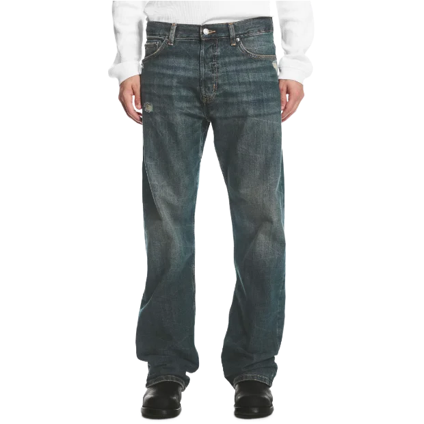 SPACE MID WAIST RELAXED STRAIGHT JEANS