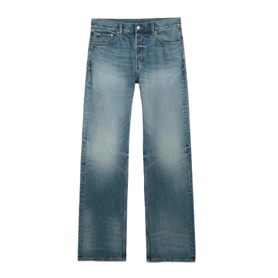 SPACE MID RISE RELAXED STRAIGHT JEANS