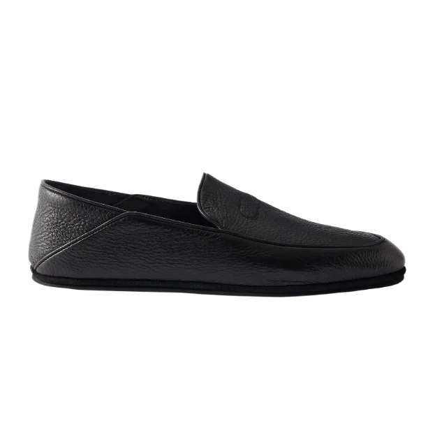Kingston II Collapsible-Heel Full-Grain Deerskin Loafers