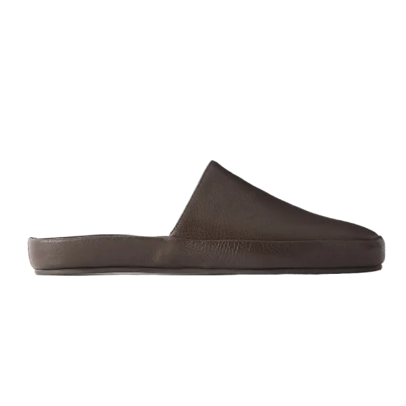Full-Grain Leather Slippers
