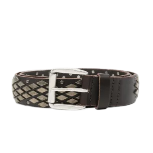 Abstract Snake Leather Belt
